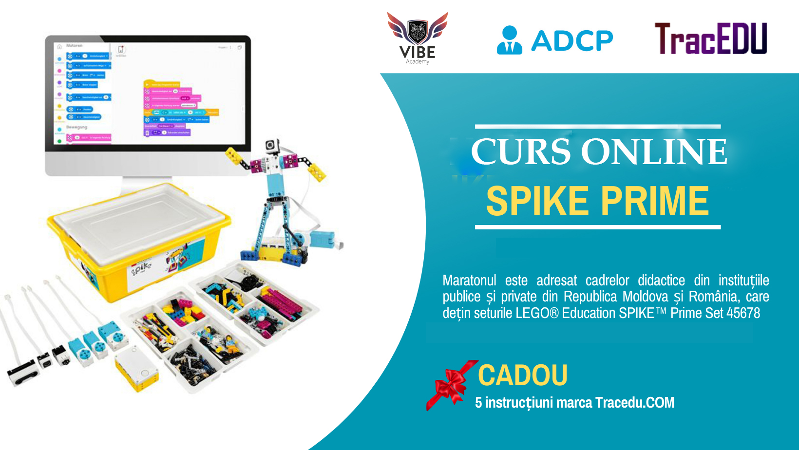 Curs Online „LEGO® Education SPIKE™ Prime”